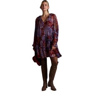 NWT Anthropologie The Marais Printed
Chiffon Mini Dress